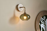 Nkuku Otoro Recycled Glass Wall Lamp Green