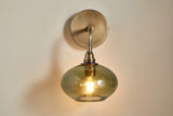 Nkuku Otoro Recycled Glass Wall Lamp Green