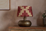Nkuku Kaadu Jute Kilim Lampshade Rust & Natural Medium