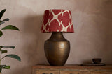 Nkuku Haadu Jute Kilim Lampshade Rust & Natural Large