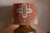 Nkuku Yatra Jute Kilim Lampshade Rust & Natural Large