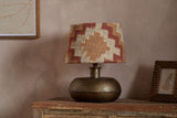 Nkuku Shanto Jute Kilim Lampshade Rust & Natural Medium