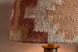 Nkuku Shanto Jute Kilim Lampshade Rust & Natural Medium