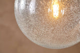 Nkuku Jayeda Recycled Glass Ball Pendant Clear