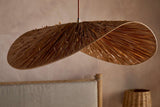 Nkuku Essubi Raffia Organic Weave Pendant Natural