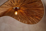 Nkuku Essubi Raffia Organic Weave Pendant Natural