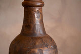 Nkuku Naya Carved Wood Floor Lamp Base Chocolate Brown