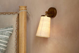 Nkuku Ame Linen Wall Spot Light Off White