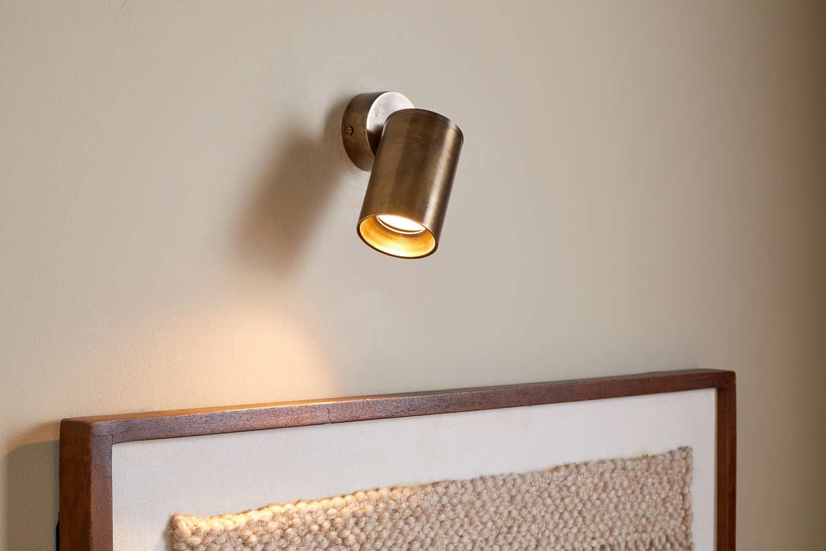 Nkuku Boni Directional Spot Light Aged Antique Brass