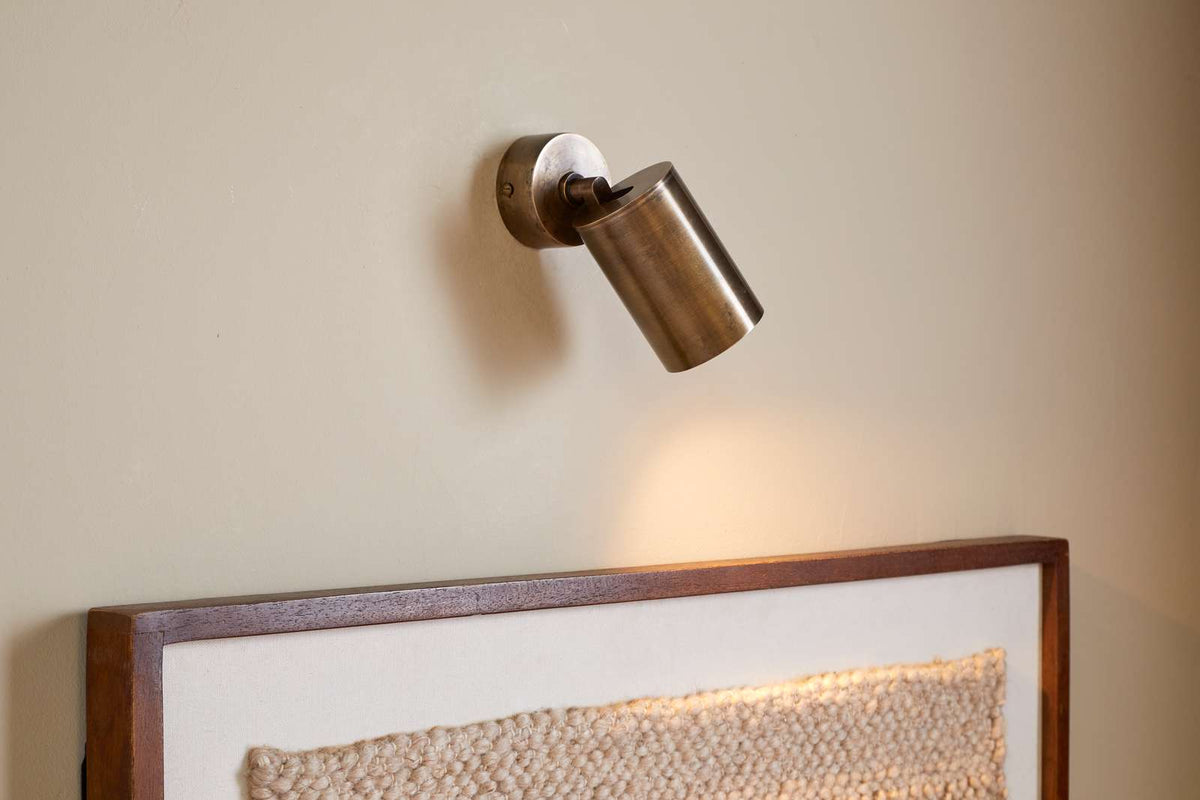 Nkuku Boni Directional Spot Light Aged Antique Brass