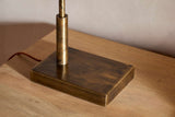 Nkuku Thenkara Directional Desk Lamp Antique Brass