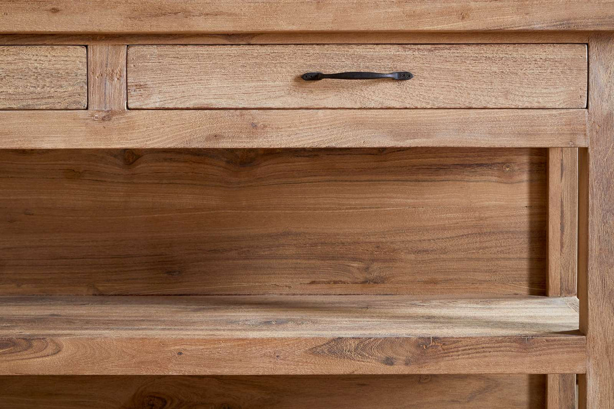 Nkuku Tivu Reclaimed Wood Kitchen Island Natural