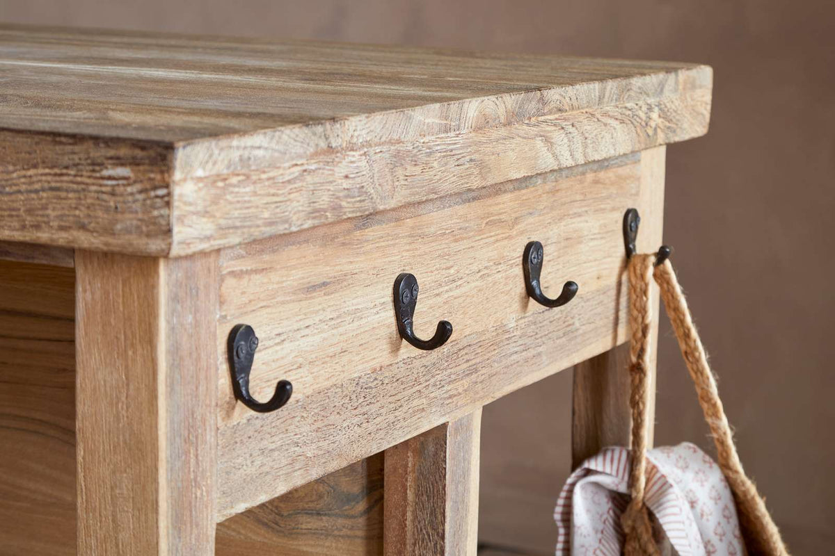 Nkuku Tivu Reclaimed Wood Kitchen Island Natural