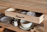 Nkuku Tivu Reclaimed Wood Kitchen Island Natural
