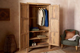 Nkuku Iya Reclaimed Wood Wardrobe Natural