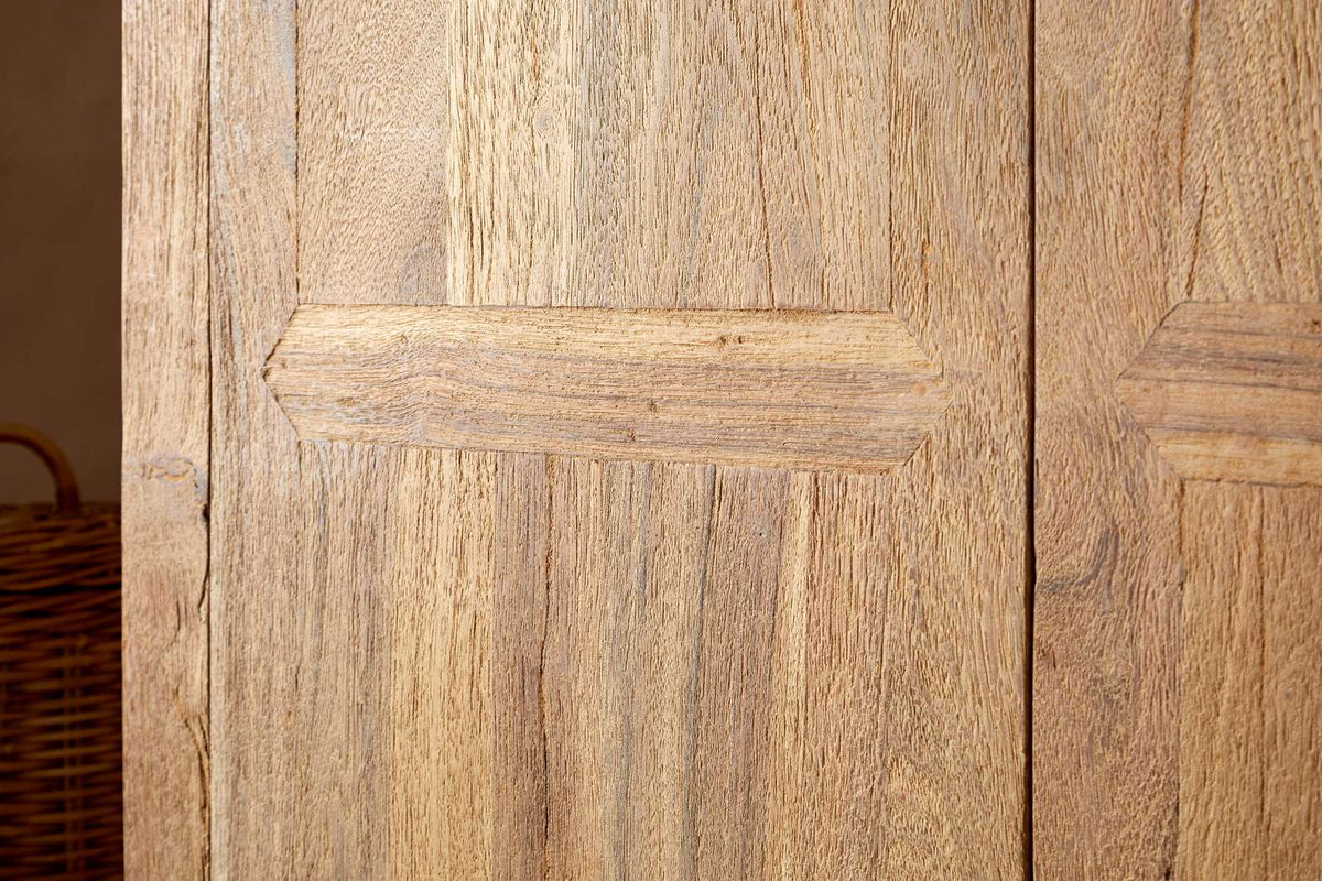 Nkuku Iya Reclaimed Wood Wardrobe Natural