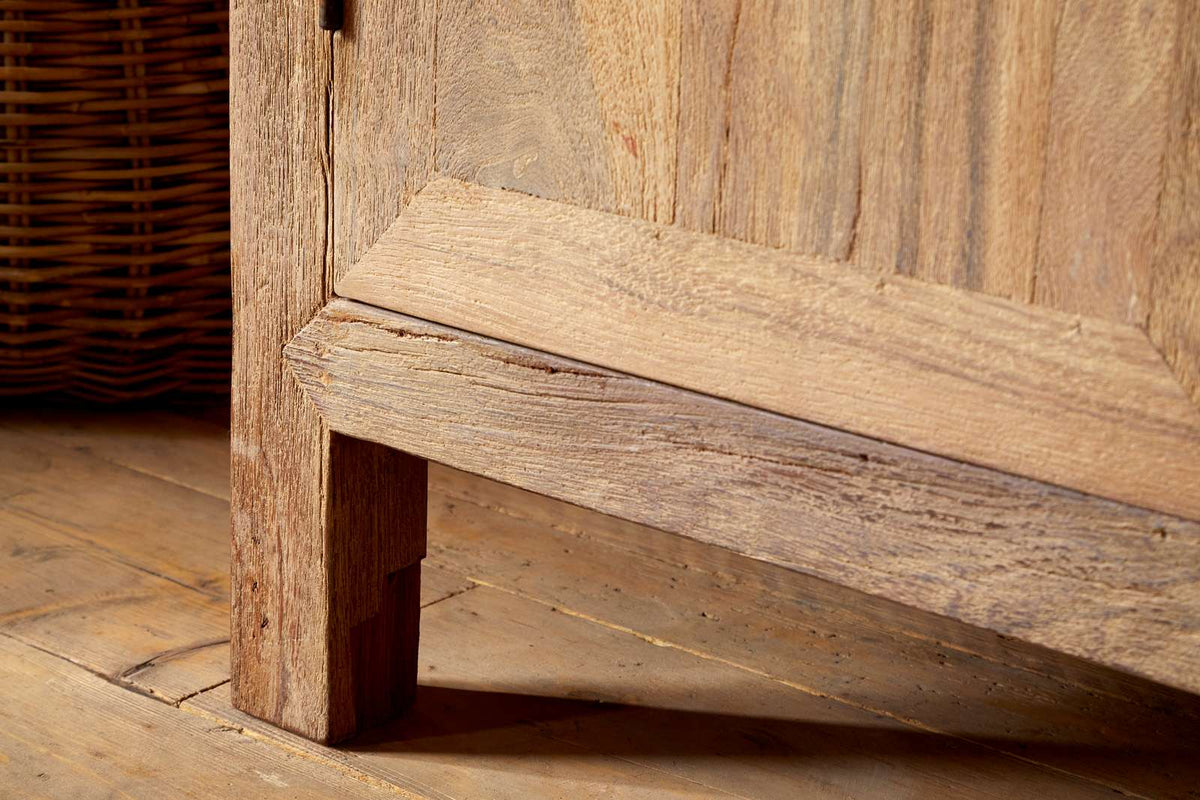 Nkuku Iya Reclaimed Wood Wardrobe Natural