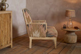 Nkuku Chhavi Kilim Upholstered Armchair Multi