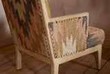 Nkuku Chhavi Kilim Upholstered Armchair Multi