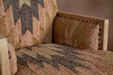 Nkuku Chhavi Kilim Upholstered Armchair Multi