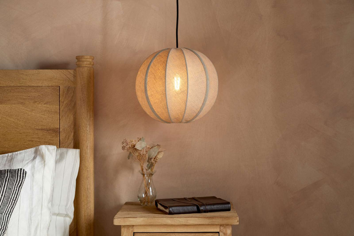 Nkuku Dharini Linen Lampshade 30cm Natural Small