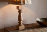 Nkuku Hega Mango Wood Lamp Base Natural