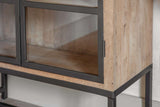 Nkuku Nirvi Wood & Iron Cabinet Black