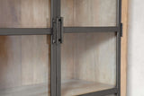 Nkuku Nirvi Wood & Iron Cabinet Black