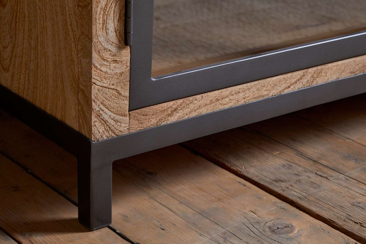 Nkuku Nirvi Mango Wood & Iron Sideboard Black