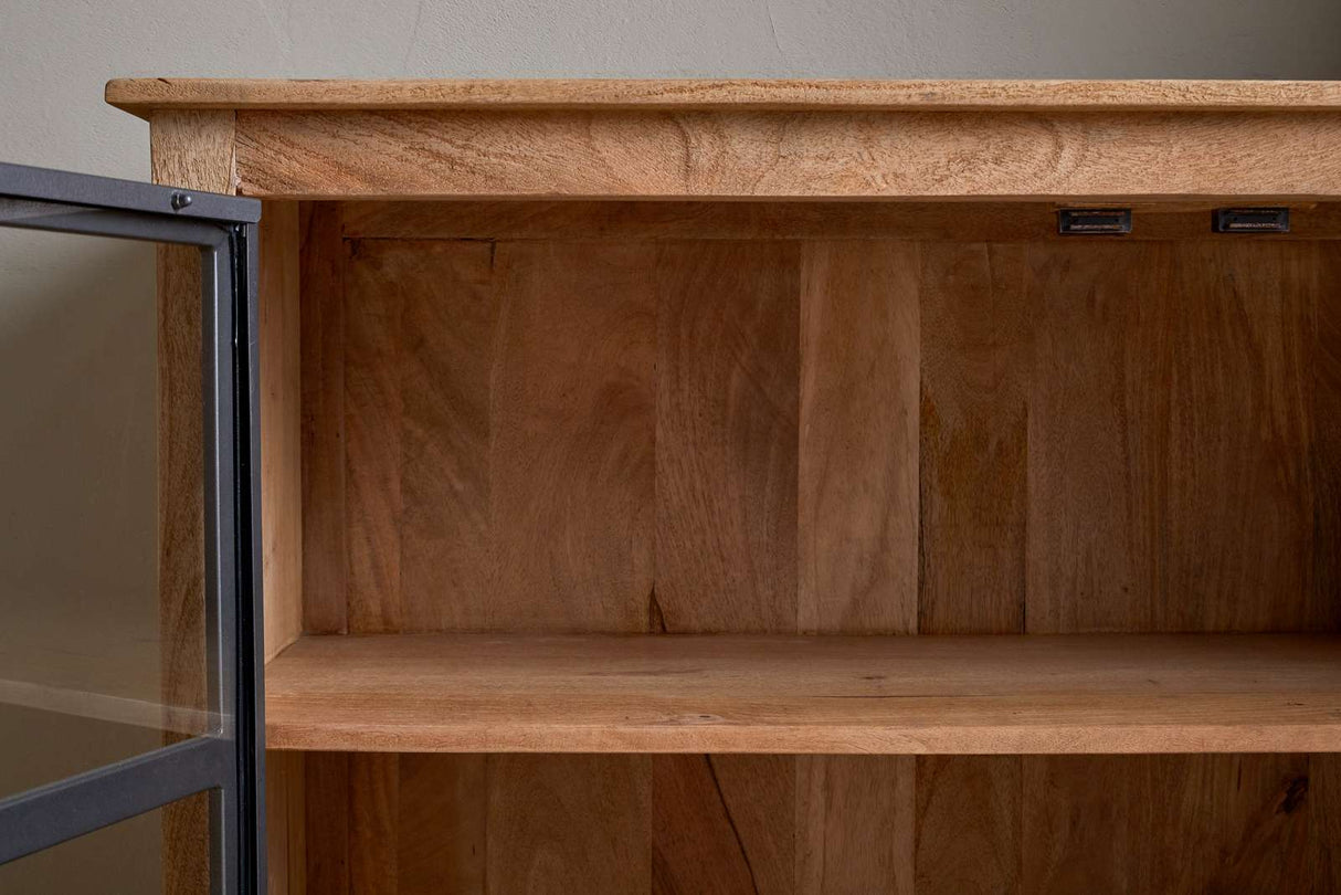 Nkuku Nirvi Mango Wood & Iron Sideboard Black