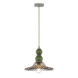 David Hunt Nueva Pendant Moss Glass and Sage