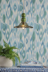 David Hunt Nueva Pendant Moss Glass and Sage