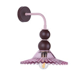David Hunt Nueva Wall Light Azalea Glass and Aubergine