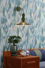 David Hunt Nueva Wall Light Moss Glass and Sage