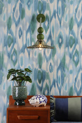 David Hunt Nueva Wall Light Moss Glass and Sage