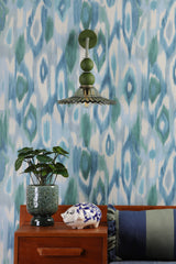 David Hunt Nueva Wall Light Moss Glass and Sage