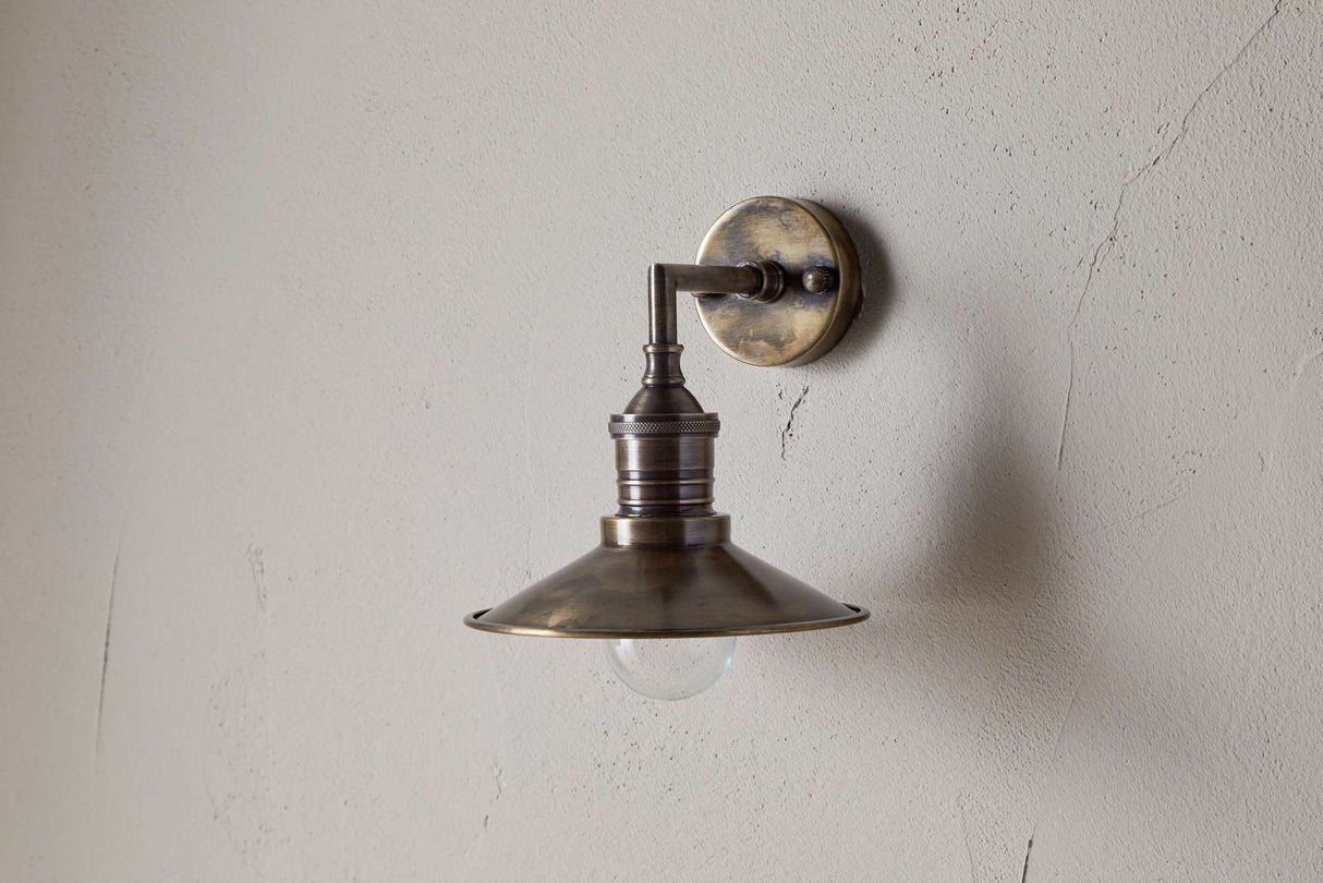 Nkuku Najja Brass Wall Lamp Antique Brass