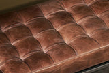 Nkuku Nasan Leather Upholstered Bench