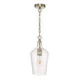 Dar Nida Pendant Antique Brass Glass –  from Amos Lighting + Home