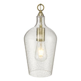 Dar Nida Pendant Antique Brass Glass –  from Amos Lighting + Home