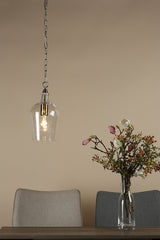 Dar Nida Pendant Antique Brass Glass –  from Amos Lighting + Home