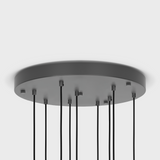 Tala Nine Pendant Graphite with Voronoi II Black Canopy