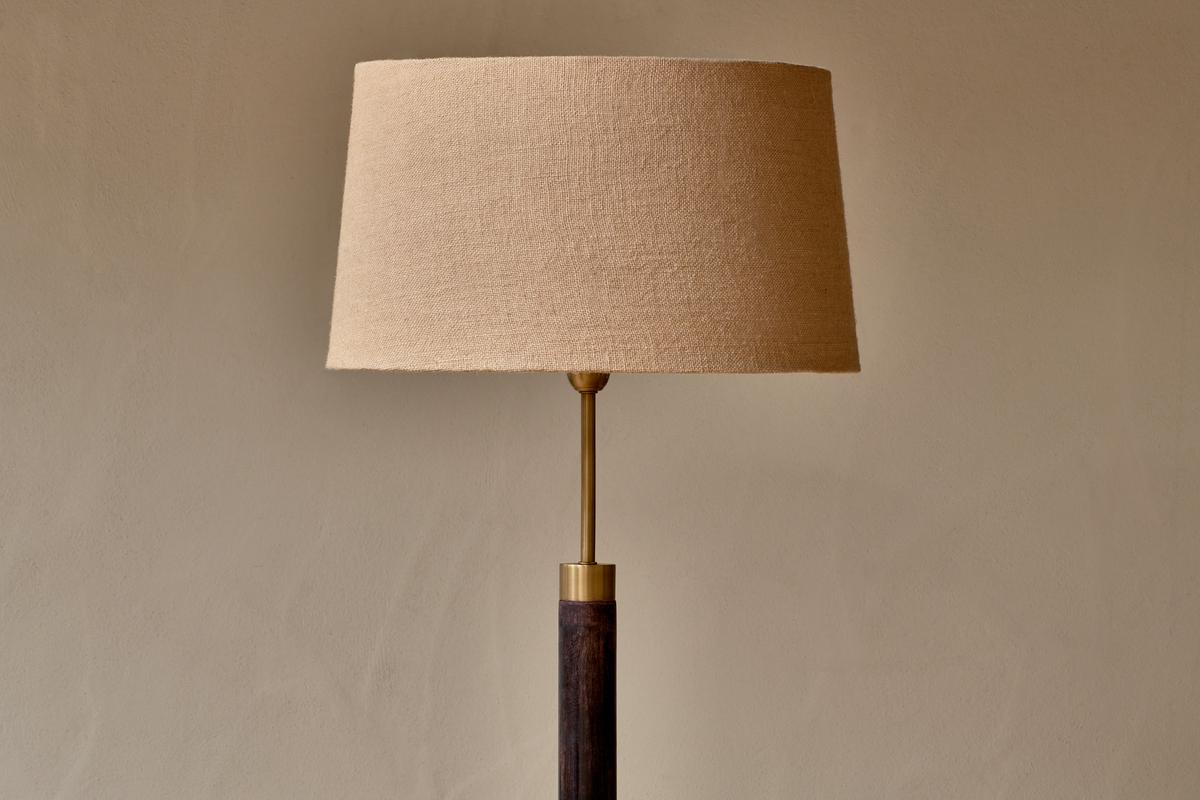 Nkuku Digha Wood & Metal Floor Lamp