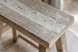 Nkuku Ibo Reclaimed Wood Low Stool