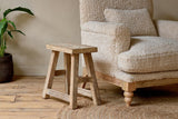 Nkuku Ibo Reclaimed Wood Low Stool