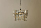 Nkuku Kirindi Glass Panelled Chandelier