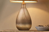 Nkuku Palla Recycled Rustic Smoke Glass Table Lamp