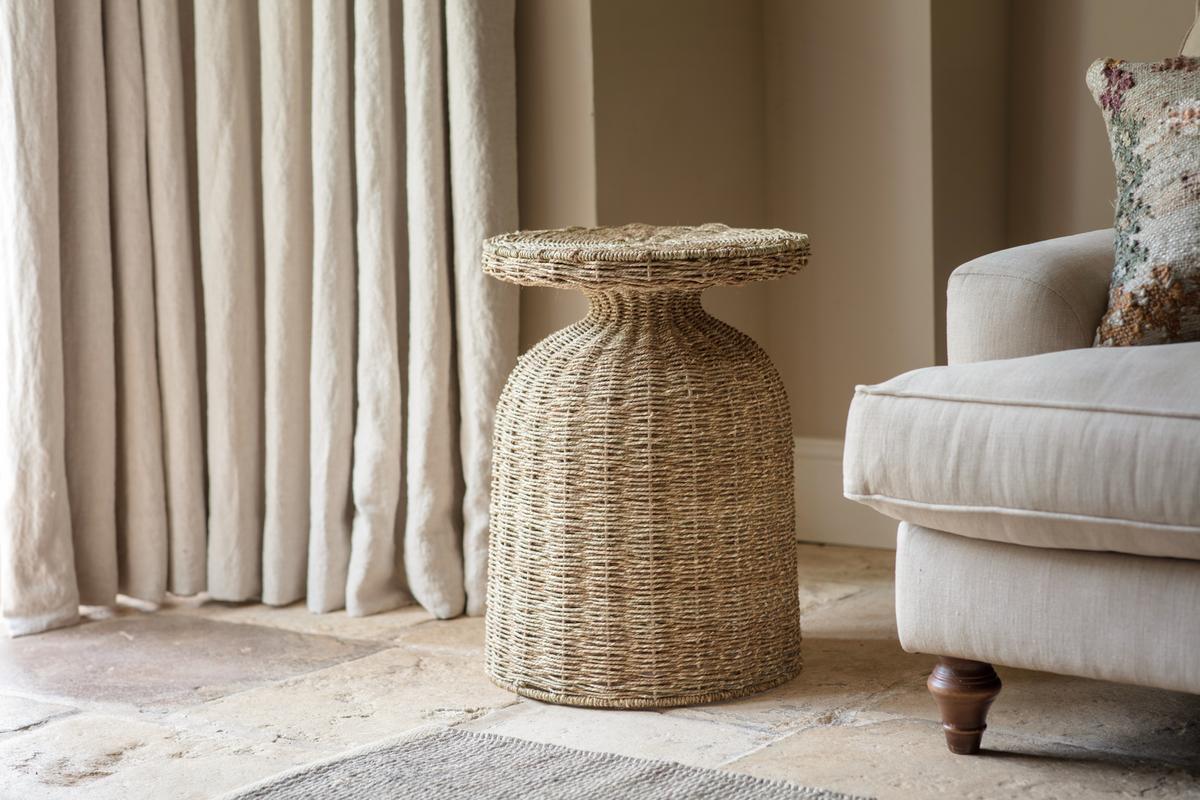 Nkuku Rampura Rattan Side Table