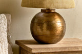 Nkuku Rasan Antique Brass Table Lamp