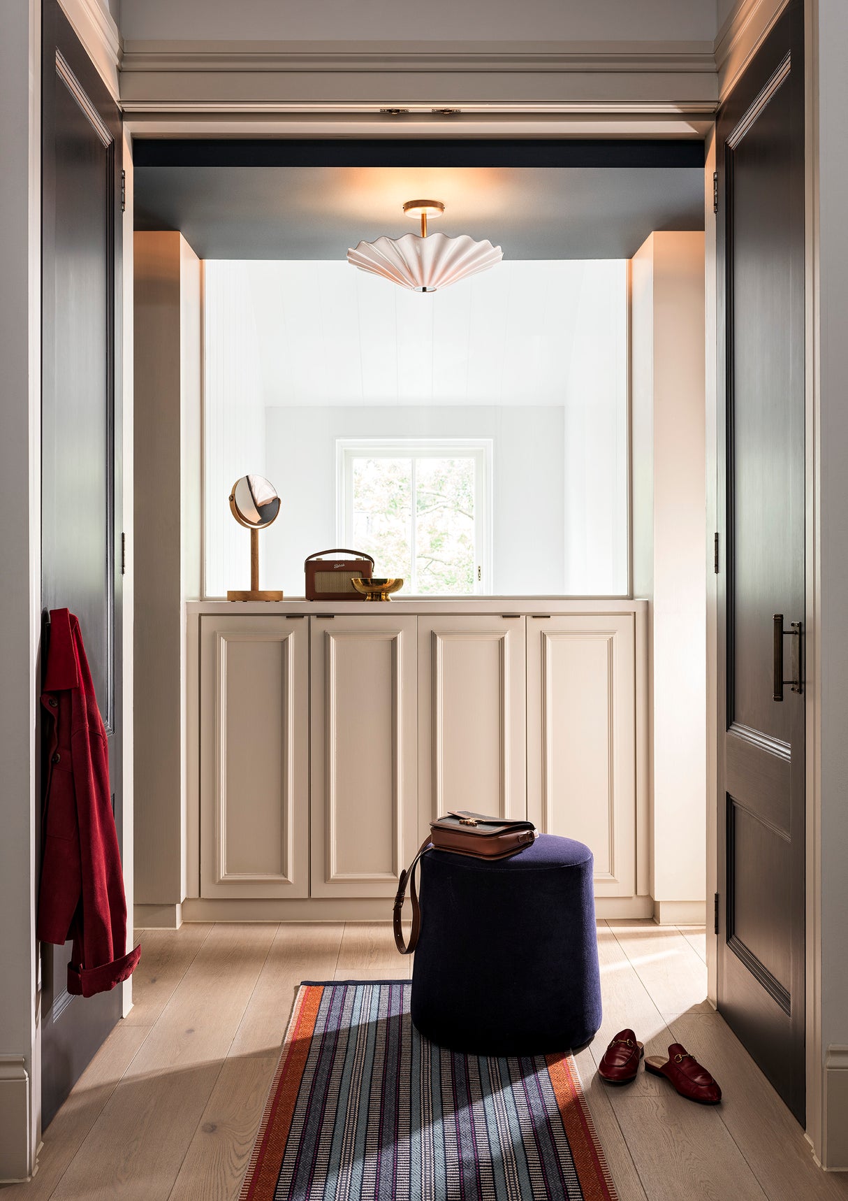 Original BTC Christie Semi Flush Ceiling Light